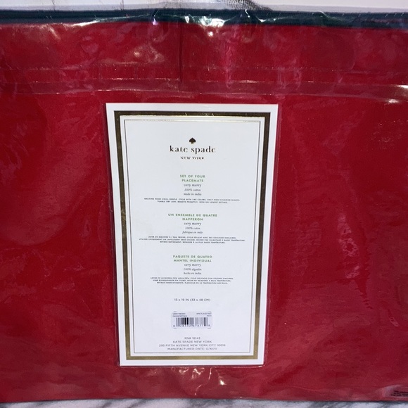 Kate spade placemats very merry - Picture 4 of 5